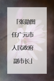 张勋图任广元市人民政府副市长