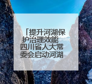 提升河湖保护治理效能 四川省人大常委会启动河湖长制条例执法检查