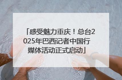 感受魅力重庆！总台2025年巴西记者中国行媒体活动正式启动