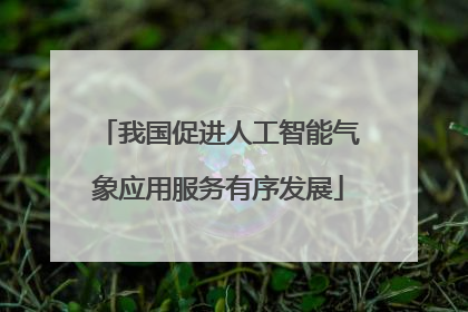我国促进人工智能气象应用服务有序发展