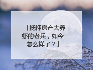 抵押房产去养虾的老兵，如今怎么样了？