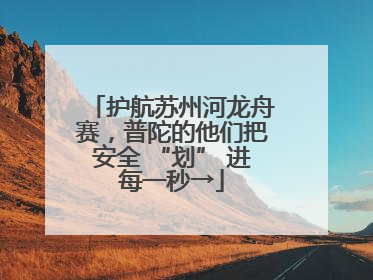 护航苏州河龙舟赛，普陀的他们把安全 “划” 进每一秒→