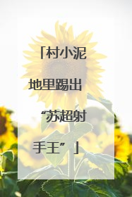 村小泥地里踢出“苏超射手王”