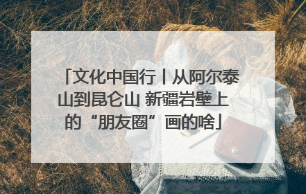 文化中国行丨从阿尔泰山到昆仑山 新疆岩壁上的“朋友圈”画的啥