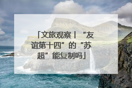 文旅观察丨“友谊第十四”的“苏超”能复制吗