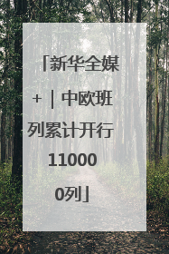 新华全媒+｜中欧班列累计开行110000列