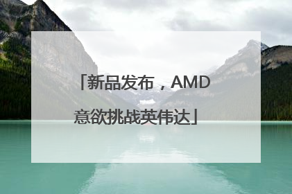 新品发布，AMD意欲挑战英伟达