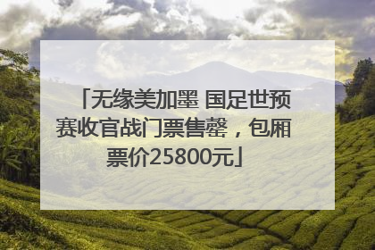无缘美加墨 国足世预赛收官战门票售罄，包厢票价25800元