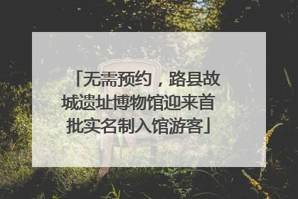 无需预约，路县故城遗址博物馆迎来首批实名制入馆游客
