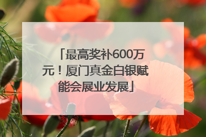 最高奖补600万元！厦门真金白银赋能会展业发展