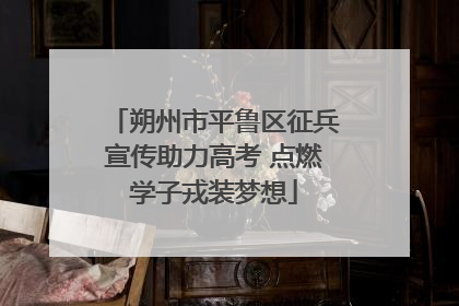 朔州市平鲁区征兵宣传助力高考 点燃学子戎装梦想