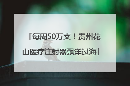 每周50万支！贵州花山医疗注射器飘洋过海