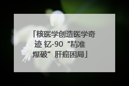 核医学创造医学奇迹 钇-90“精准爆破”肝癌困局