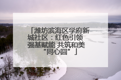 潍坊滨海区学府新城社区：红色引领 强基赋能 共筑和美“同心圆”