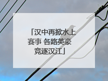 汉中再掀水上赛事 各路英豪竞逐汉江