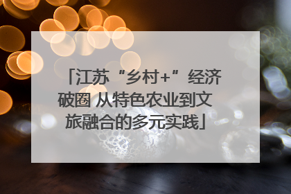 江苏“乡村+”经济破圈 从特色农业到文旅融合的多元实践