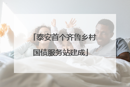 泰安首个齐鲁乡村国债服务站建成