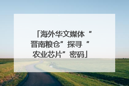 海外华文媒体“晋南粮仓”探寻“农业芯片”密码
