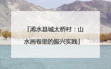 浠水县城太桥村：山水画卷里的振兴实践