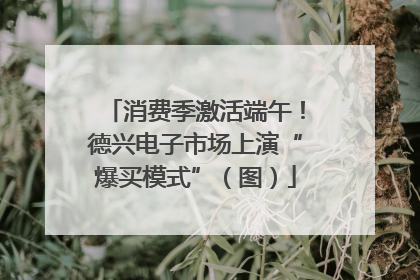 消费季激活端午！德兴电子市场上演“爆买模式”（图）