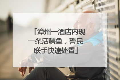 漳州一酒店内现一条活鳄鱼，警民联手快速处置
