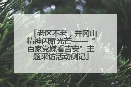 老区不老，井冈山精神闪耀光芒——“百家党媒看吉安”主题采访活动侧记