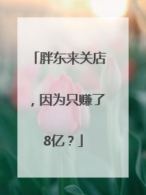 胖东来关店，因为只赚了8亿？