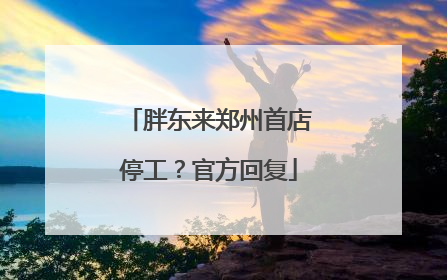 胖东来郑州首店停工？官方回复