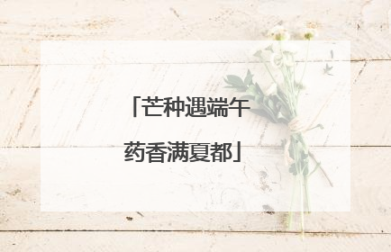 芒种遇端午 药香满夏都