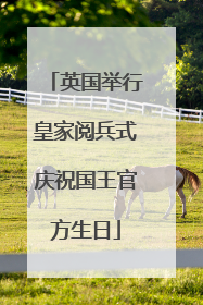英国举行皇家阅兵式庆祝国王官方生日