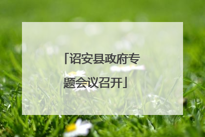 诏安县政府专题会议召开