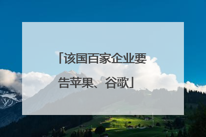 该国百家企业要告苹果、谷歌