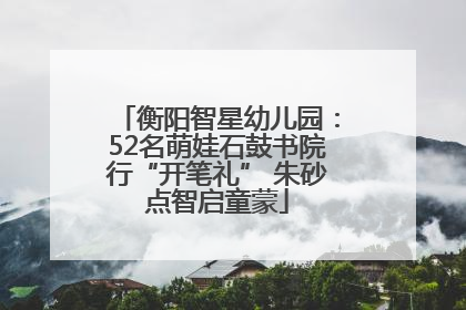 衡阳智星幼儿园：52名萌娃石鼓书院行“开笔礼” 朱砂点智启童蒙