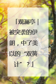 观澜亭｜被突袭的伊朗，中了美以的“双簧计”？