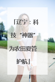辽宁：科技“神器”为农田夏管护航