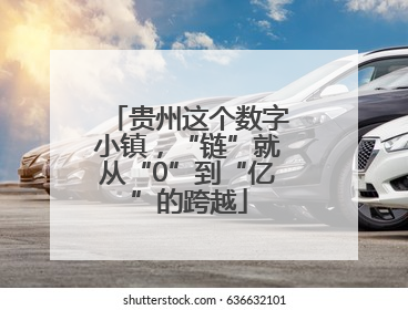 贵州这个数字小镇，“链”就从“0”到“亿”的跨越