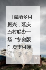 赋能乡村振兴，延庆五村联办一场“冬奥版”夏季村晚