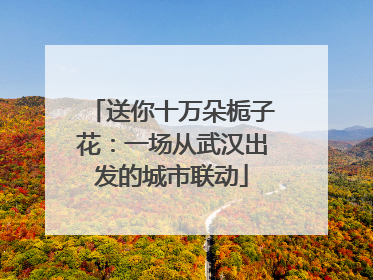 送你十万朵栀子花：一场从武汉出发的城市联动