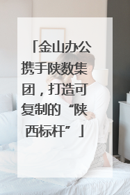 金山办公携手陕数集团，打造可复制的“陕西标杆”