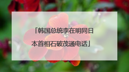 韩国总统李在明同日本首相石破茂通电话