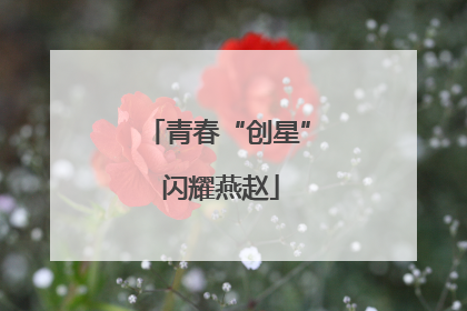 青春“创星” 闪耀燕赵
