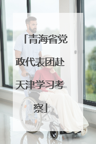 青海省党政代表团赴天津学习考察