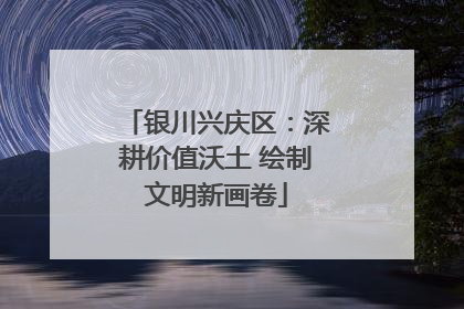 银川兴庆区：深耕价值沃土 绘制文明新画卷