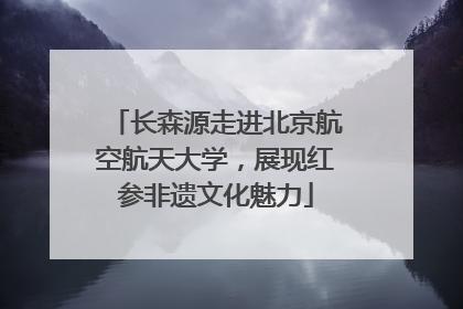 长森源走进北京航空航天大学，展现红参非遗文化魅力