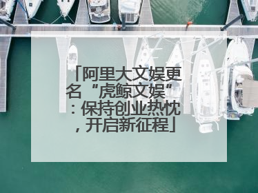 阿里大文娱更名“虎鲸文娱”：保持创业热忱，开启新征程