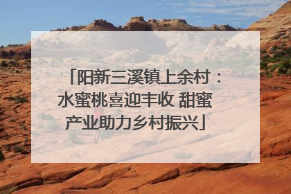 阳新三溪镇上余村：水蜜桃喜迎丰收 甜蜜产业助力乡村振兴