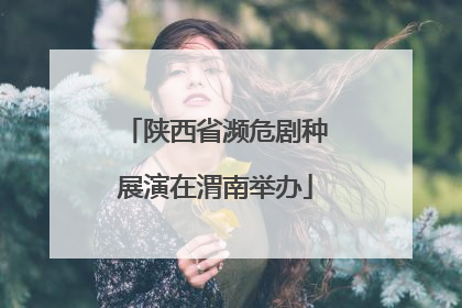 陕西省濒危剧种展演在渭南举办