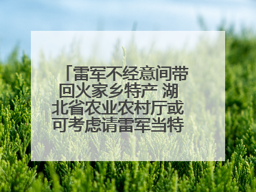 雷军不经意间带回火家乡特产 湖北省农业农村厅或可考虑请雷军当特产大使