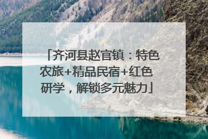 齐河县赵官镇：特色农旅+精品民宿+红色研学，解锁多元魅力