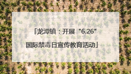 龙潭镇：开展“6.26”国际禁毒日宣传教育活动